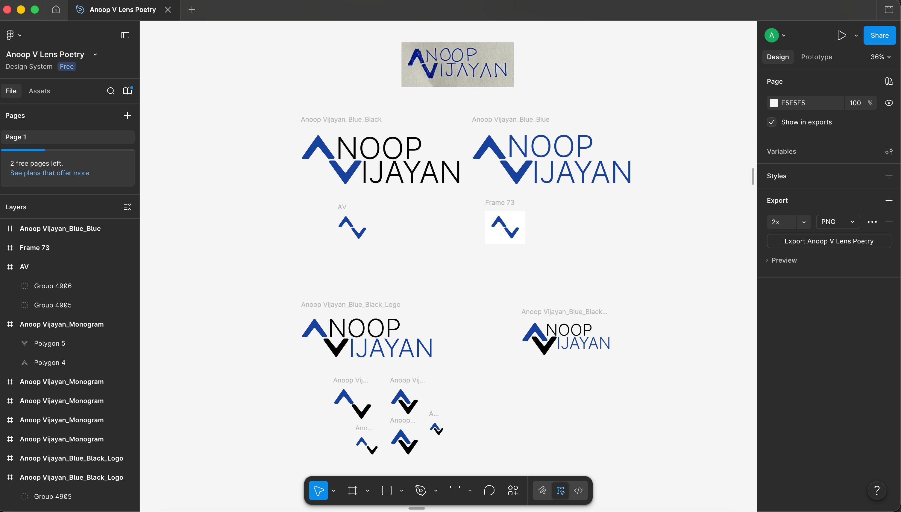 Two color variants of the wordmark side by side